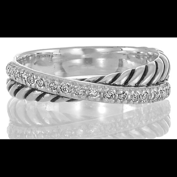 David Yurman Crossover Diamond ring - Picture 2 of 4